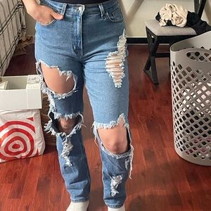 Distressed Jeans From OOTD